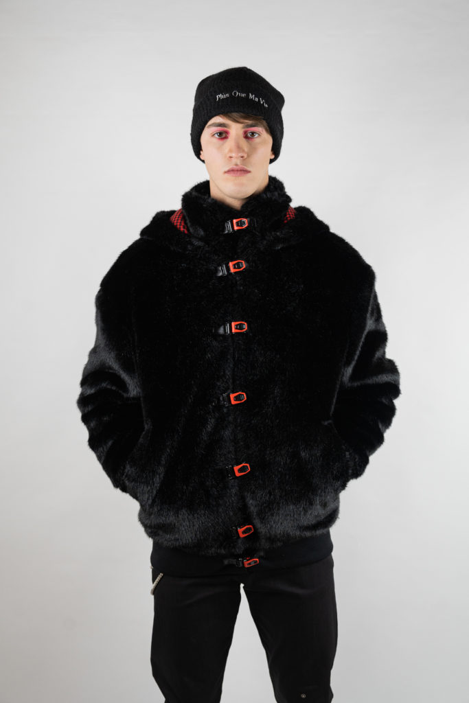 Fur Jacket With Clips